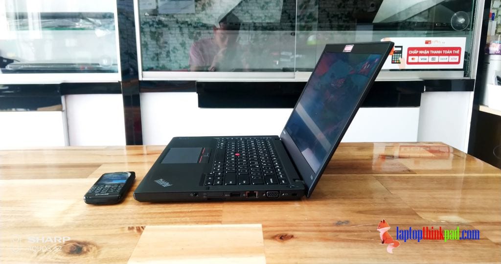 Thinkpad t450s i5 5300u 8GB Ssd 128gb 14 cạnh phải các kết nối thinkpad t450s i5